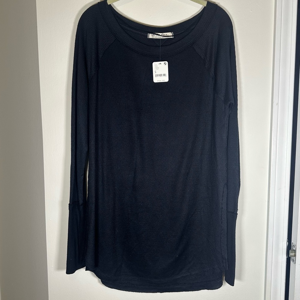 NWT We the Free Relaxed Fit Black Thermal Size Small oversized
